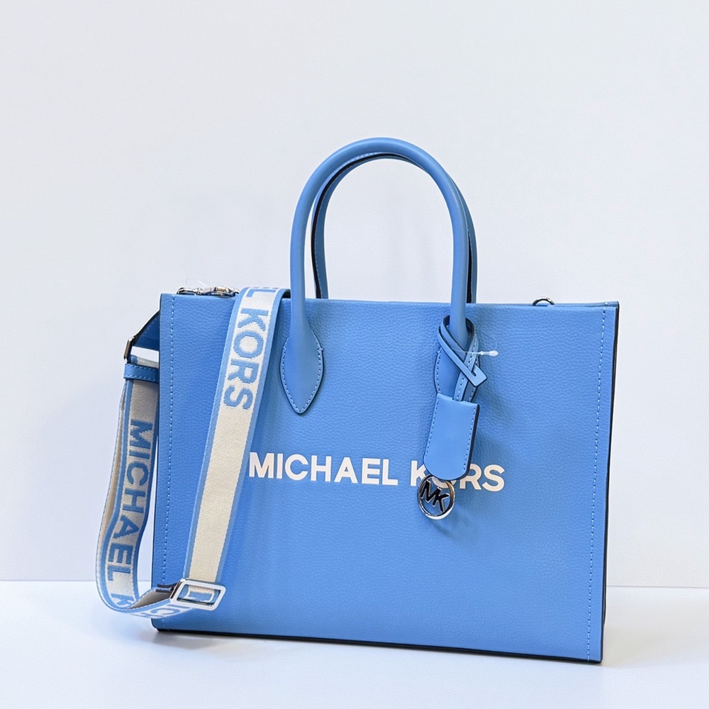 Michael Kors Mirella Medium East West Tote Shoulder Bag South Pacific - Picture 4 of 9